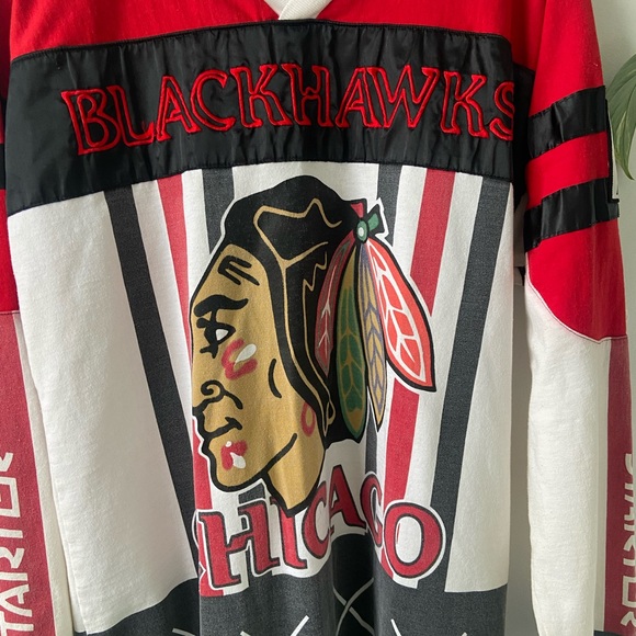 Vintage black hawks sweater jersey - Picture 2 of 3